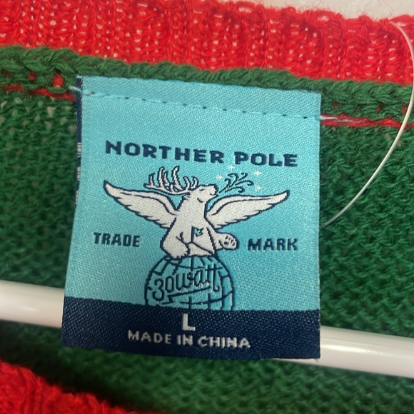 New ugly Christmas sweater. White elephant. Holiday party.  Gift.  Size large - Picture 3 of 4